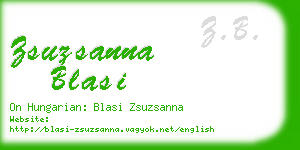 zsuzsanna blasi business card